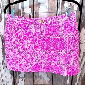 Lilly Pulitzer Colette Knit Skort Pinata Pink New Blossoms  Size 2